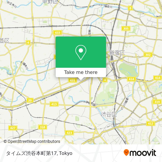 タイムズ渋谷本町第17 map