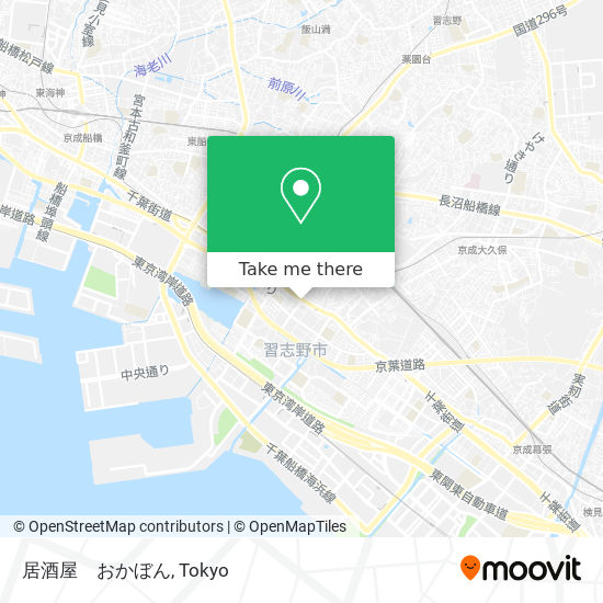 居酒屋　おかぼん map