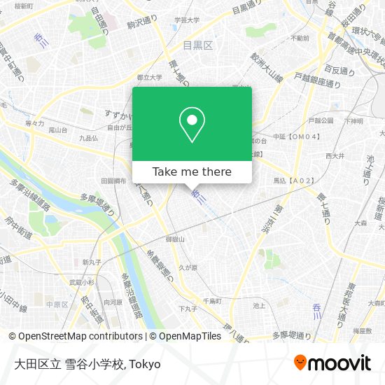 大田区立 雪谷小学校 map