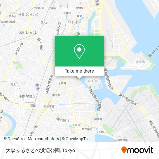 大森ふるさとの浜辺公園 map