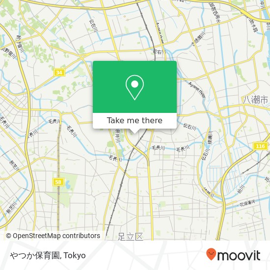 やつか保育園 map