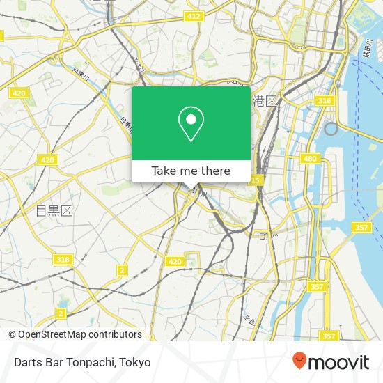 Darts Bar Tonpachi map