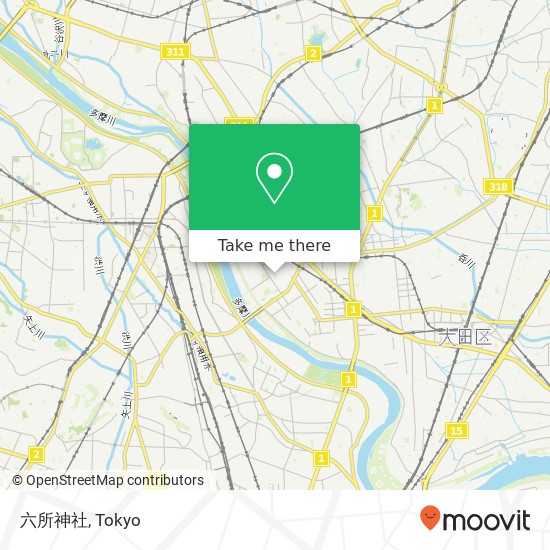 六所神社 map