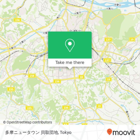 多摩ニュータウン 貝取団地 map