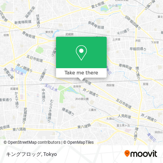 キングフロッグ map