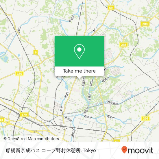 船橋新京成バス コープ野村休憩所 map