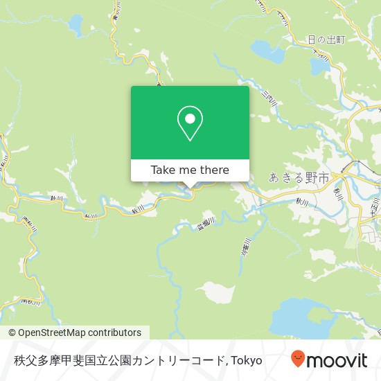 秩父多摩甲斐国立公園カントリーコード map