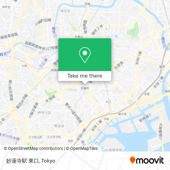 妙蓮寺駅 東口 map