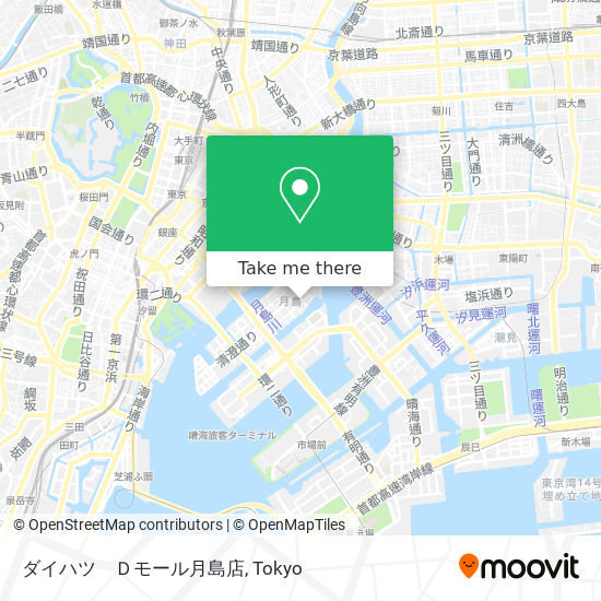 ダイハツ　Ｄモール月島店 map