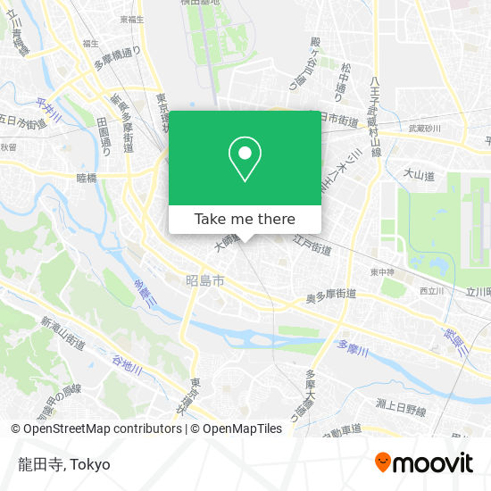 龍田寺 map