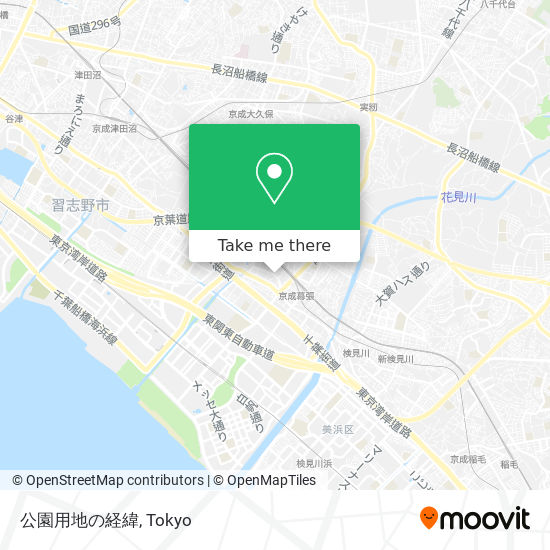 公園用地の経緯 map