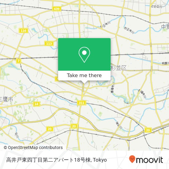 高井戸東四丁目第二アパート18号棟 map