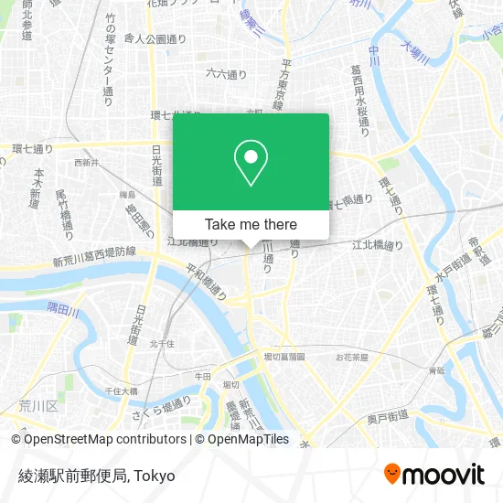 綾瀬駅前郵便局 map
