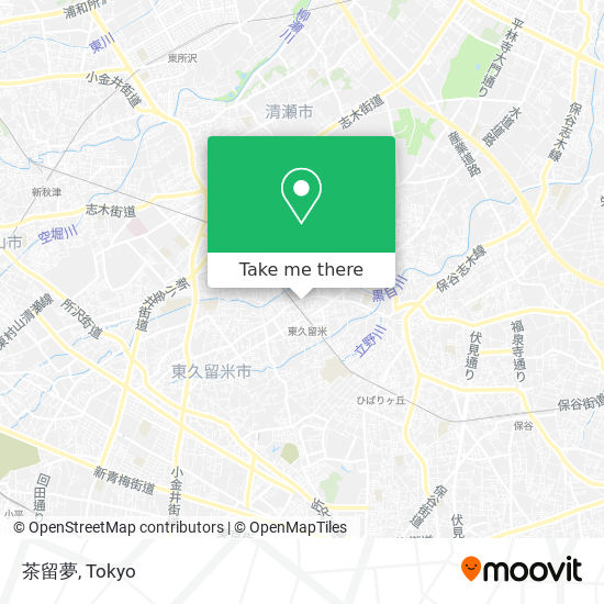 茶留夢 map