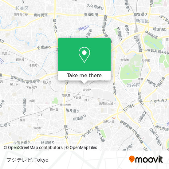 フジテレビ map