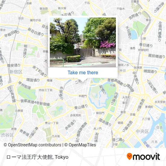 ローマ法王庁大使館 map
