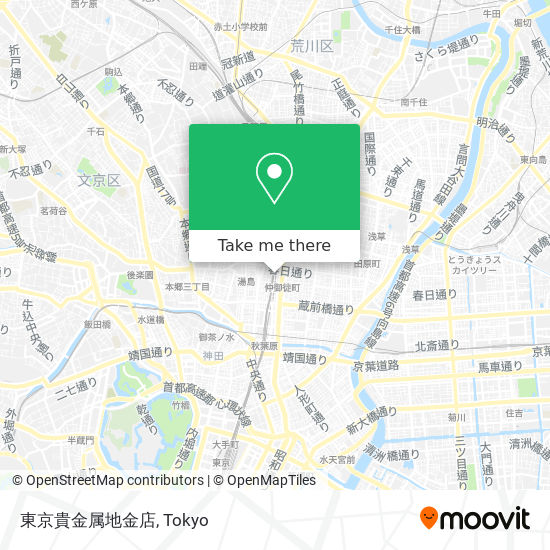 東京貴金属地金店 map