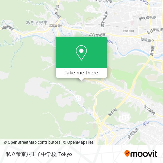 私立帝京八王子中学校 map
