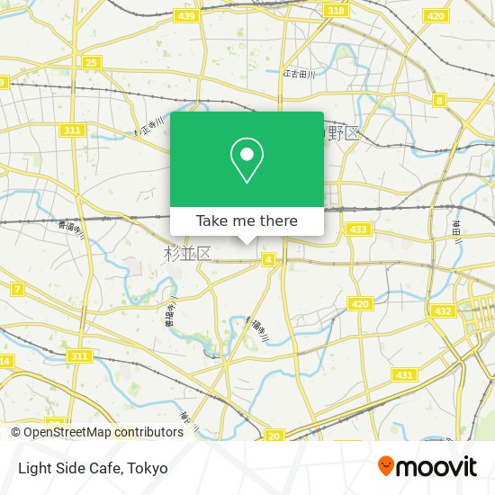 Light Side Cafe map