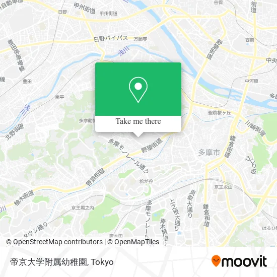 帝京大学附属幼稚園 map
