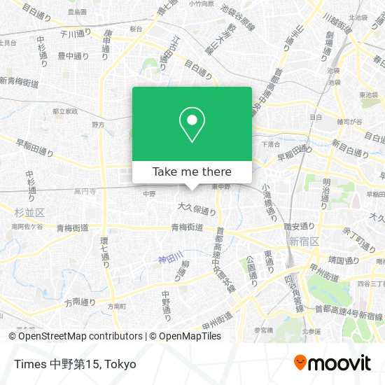 Times 中野第15 map