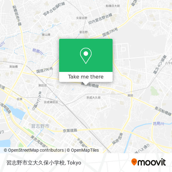 習志野市立大久保小学校 map