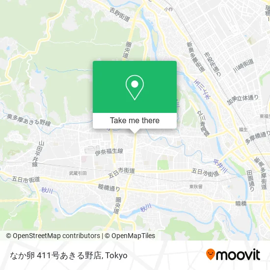 なか卵 411号あきる野店 map