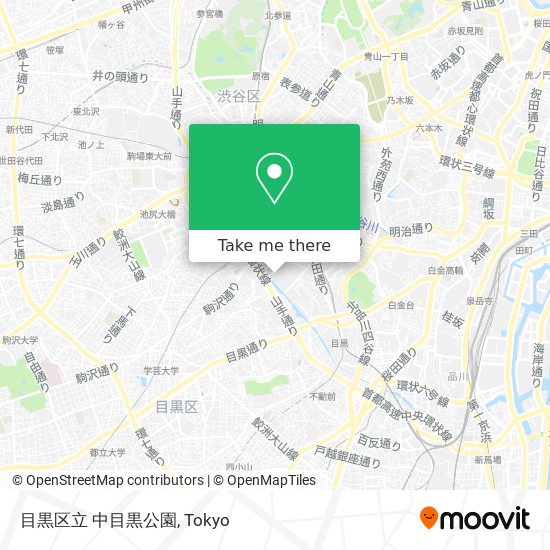 目黒区立 中目黒公園 map