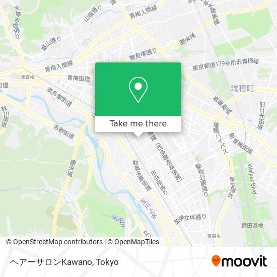 ヘアーサロンKawano map