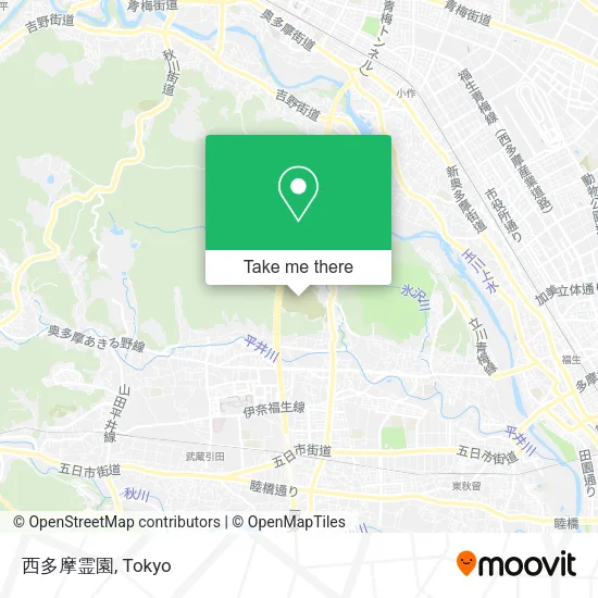 西多摩霊園 map
