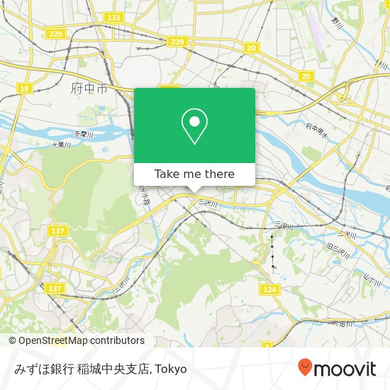 みずほ銀行 稲城中央支店 map