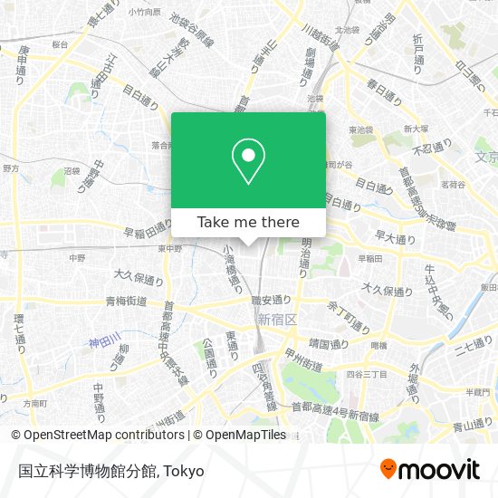 国立科学博物館分館 map