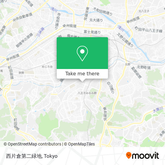 西片倉第二緑地 map