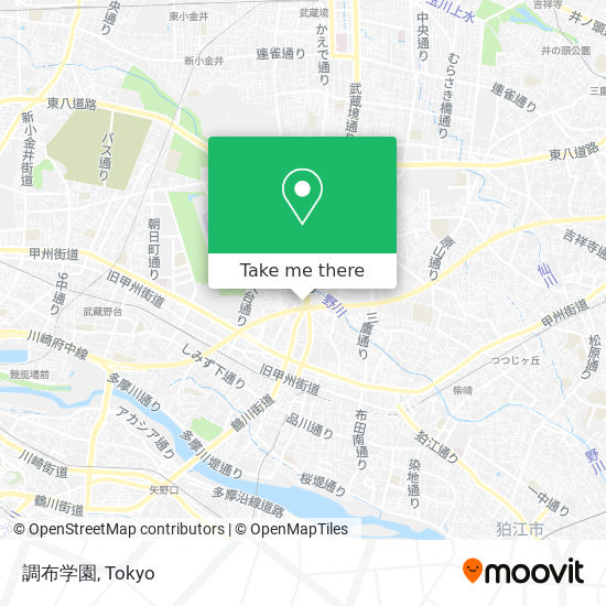 調布学園 map