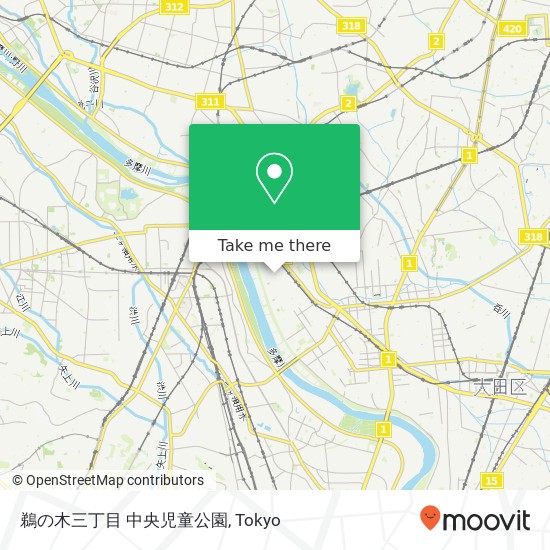 鵜の木三丁目 中央児童公園 map