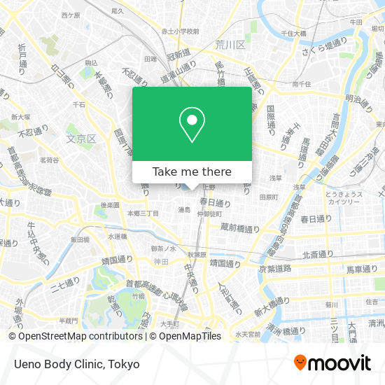 Ueno Body Clinic map