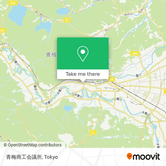 青梅商工会議所 map
