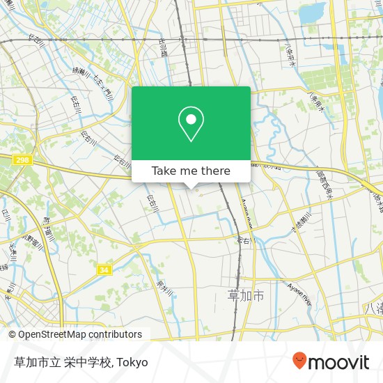 草加市立 栄中学校 map