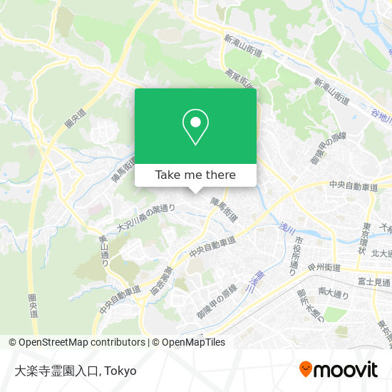 大楽寺霊園入口 map