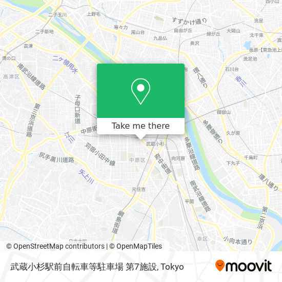 武蔵小杉駅前自転車等駐車場 第7施設 map