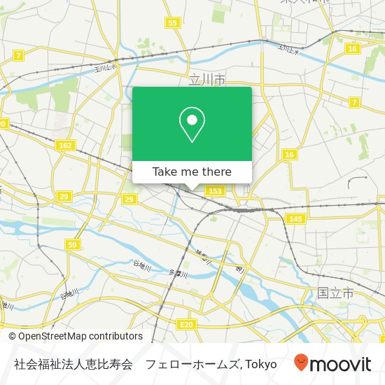 社会福祉法人恵比寿会　フェローホームズ map