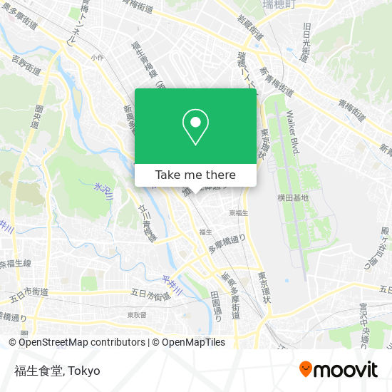 福生食堂 map