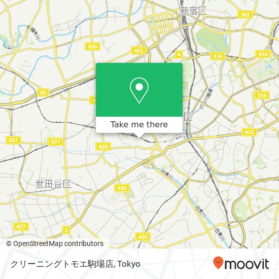 クリーニングトモエ駒場店 map