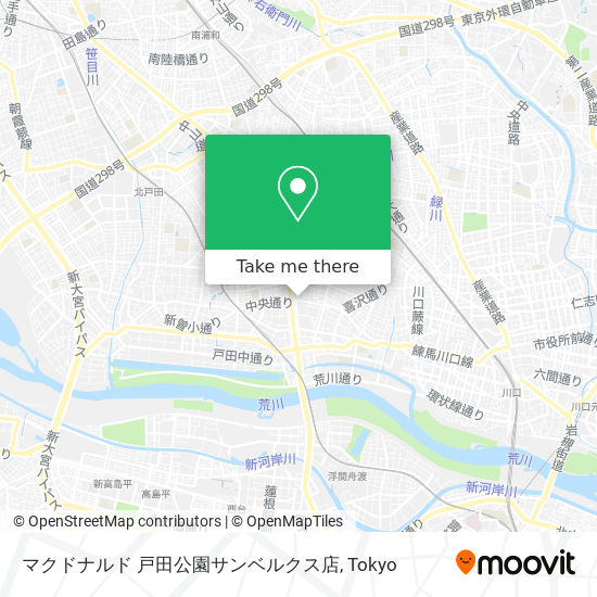 マクドナルド 戸田公園サンベルクス店 map