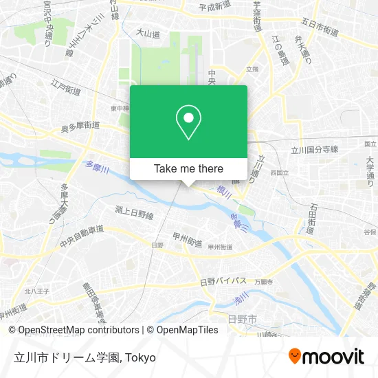 Tachikawa City Dream School map