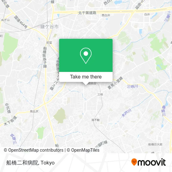 船橋二和病院 map