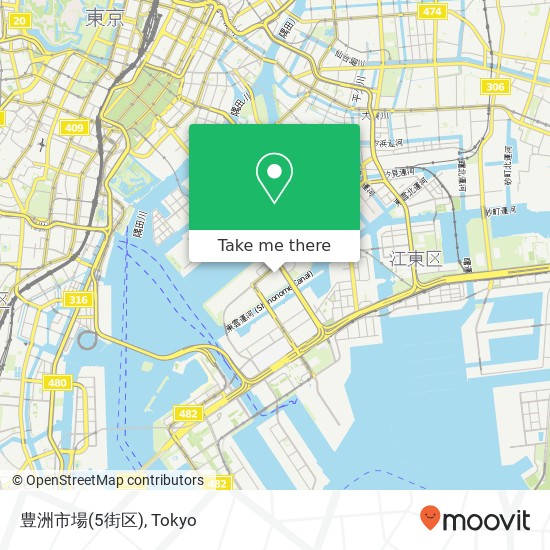 豊洲市場(5街区) map