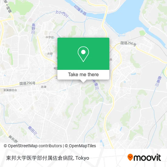 東邦大学医学部付属佐倉病院 map