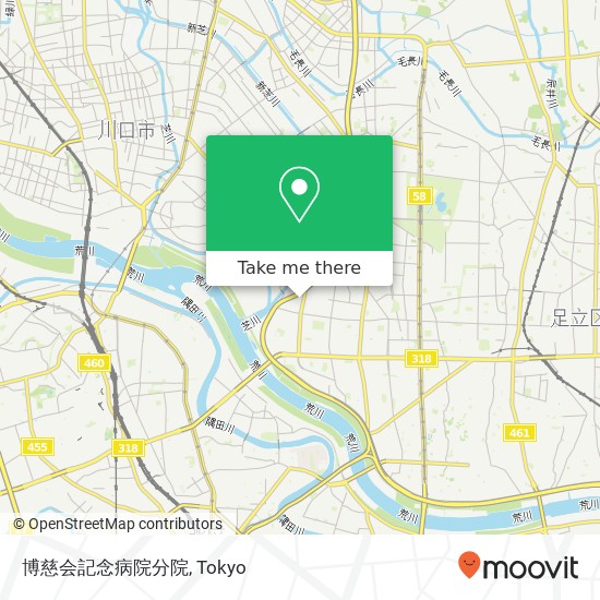 博慈会記念病院分院 map