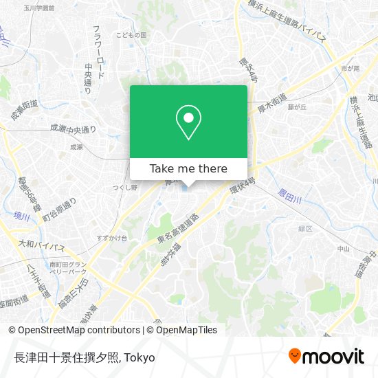 長津田十景住撰夕照 map